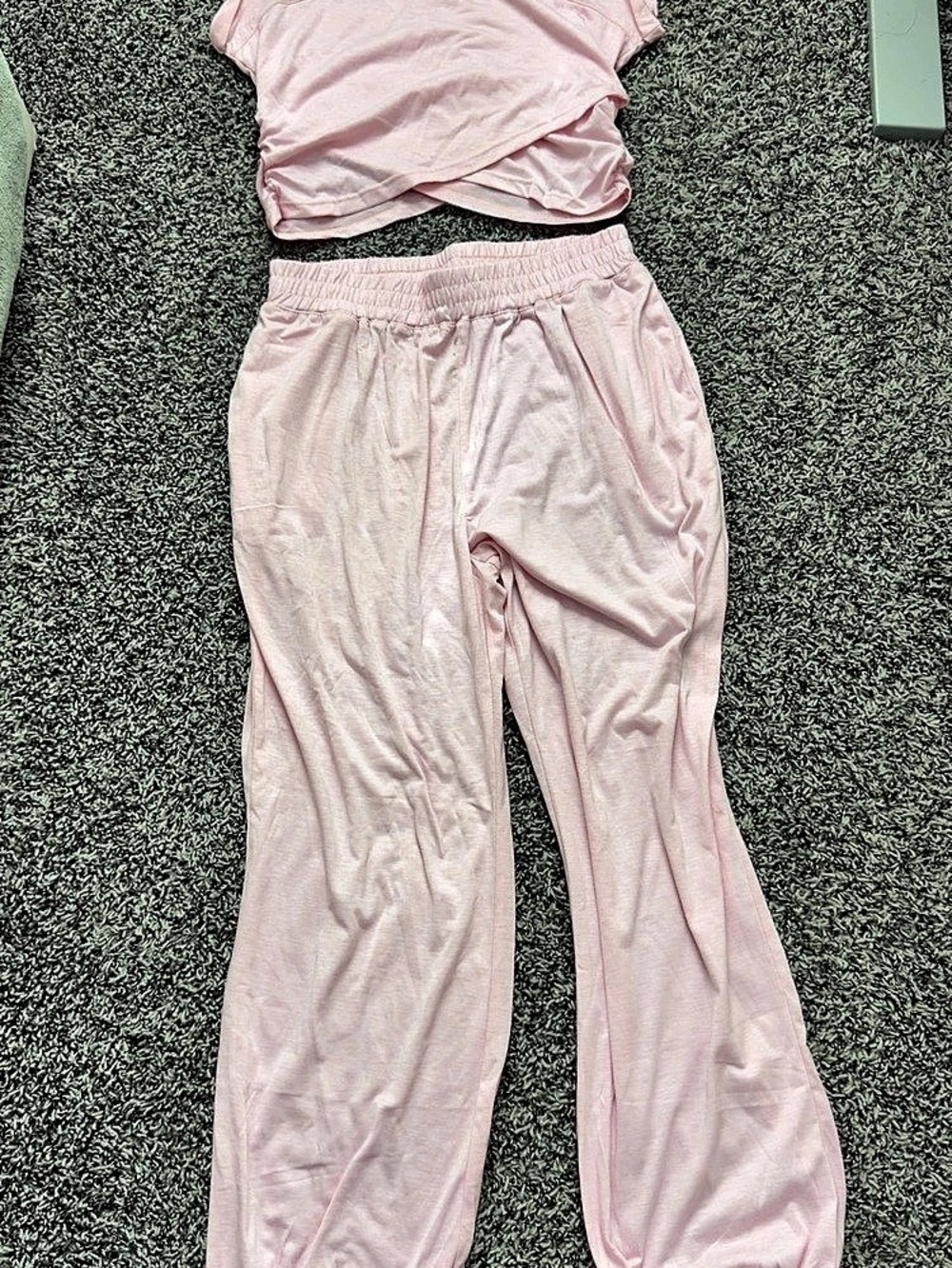 Pink Velour Jogger Set Like New